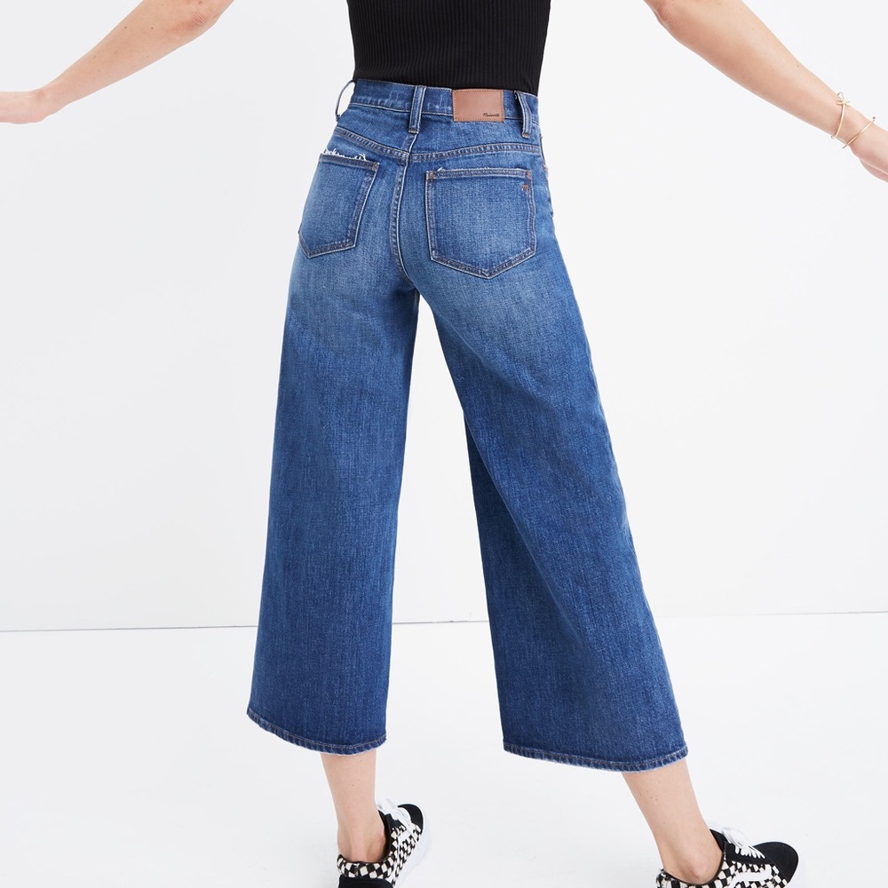 Madewell Wide Leg Crop Jeans